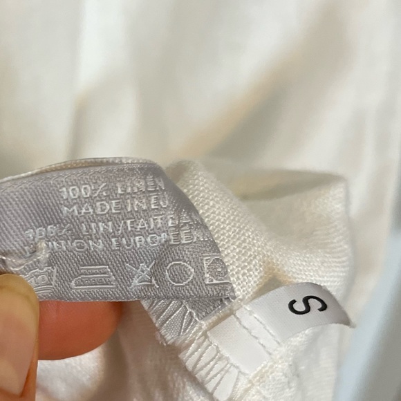 100% Linen White Dress from Canadian Company Linen Way Sz S - Picture 10 of 12